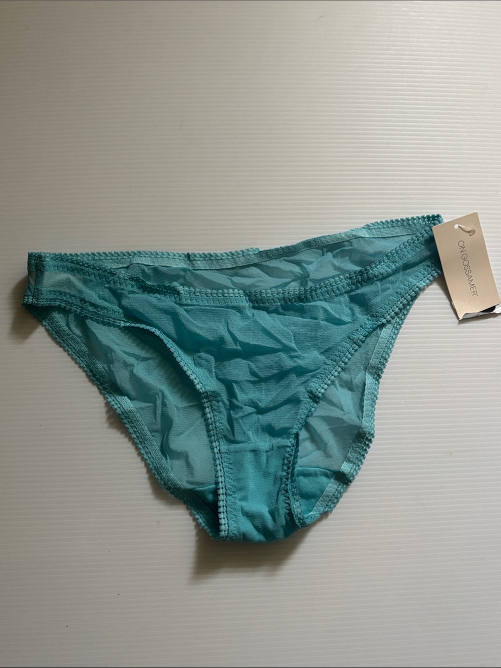On Gossamer Maui Blue Sheer Bikini Panty